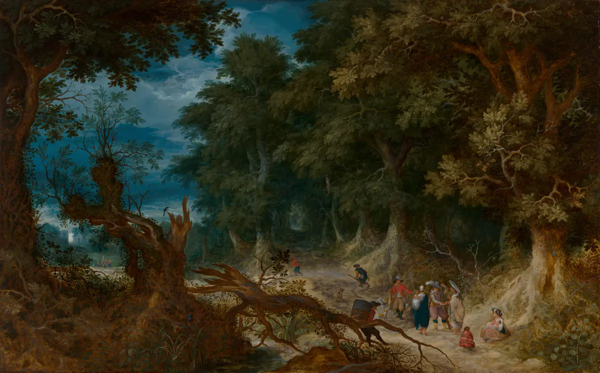 Boisé avec gitanes - Abraham Govaerts