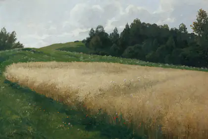 Le champ d'avoine - Adolf Kaufmann