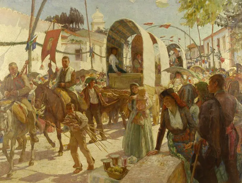 Procession à Turcifal - Adriano de Sousa Lopes