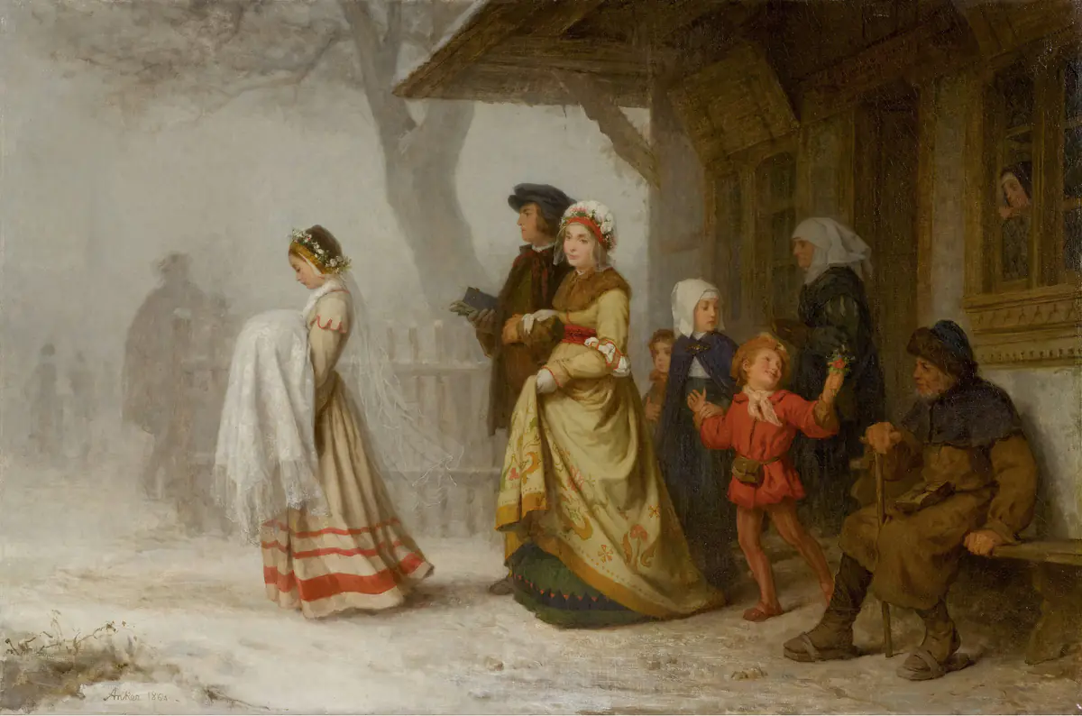 Le baptême - Albert Anker