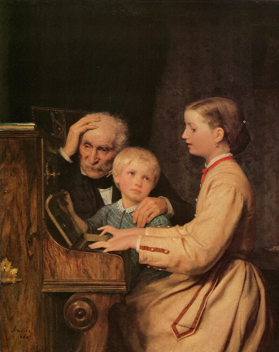 Les exilés - Albert Anker