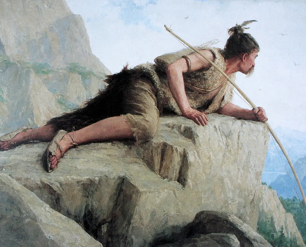 Le fermier sur pilotis - Albert Anker