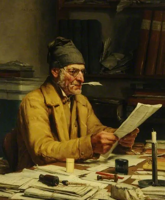 Le notaire public - Albert Anker