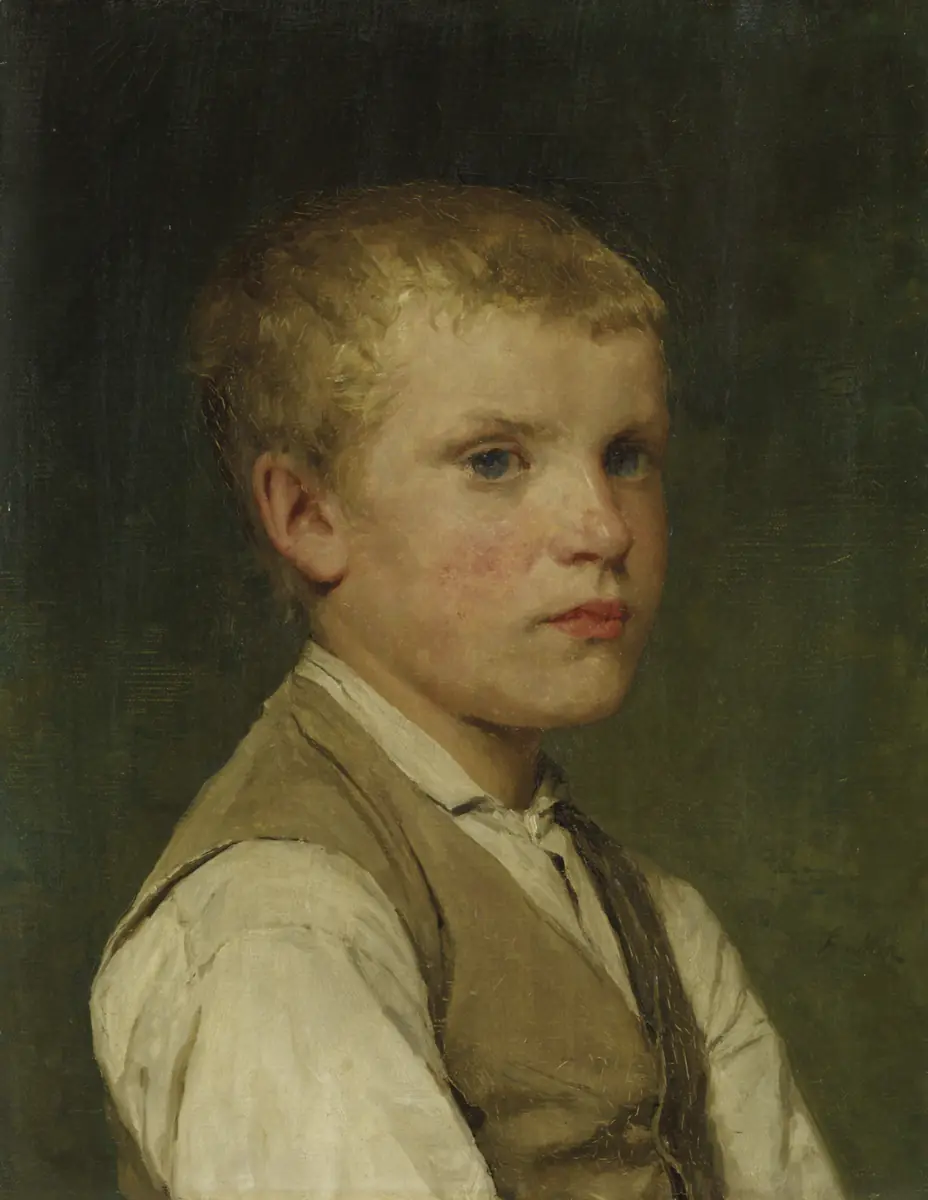 Portrait d'un garçon - Albert Anker