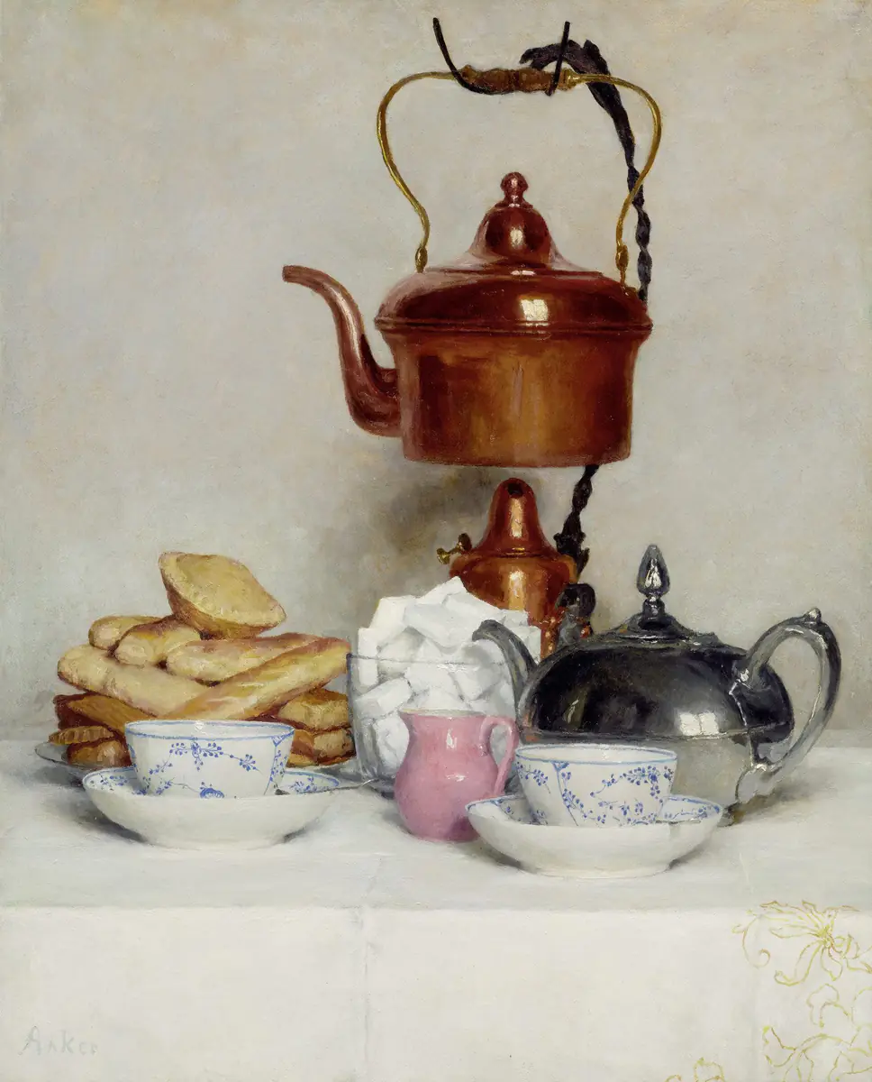 Service de thé - Albert Anker