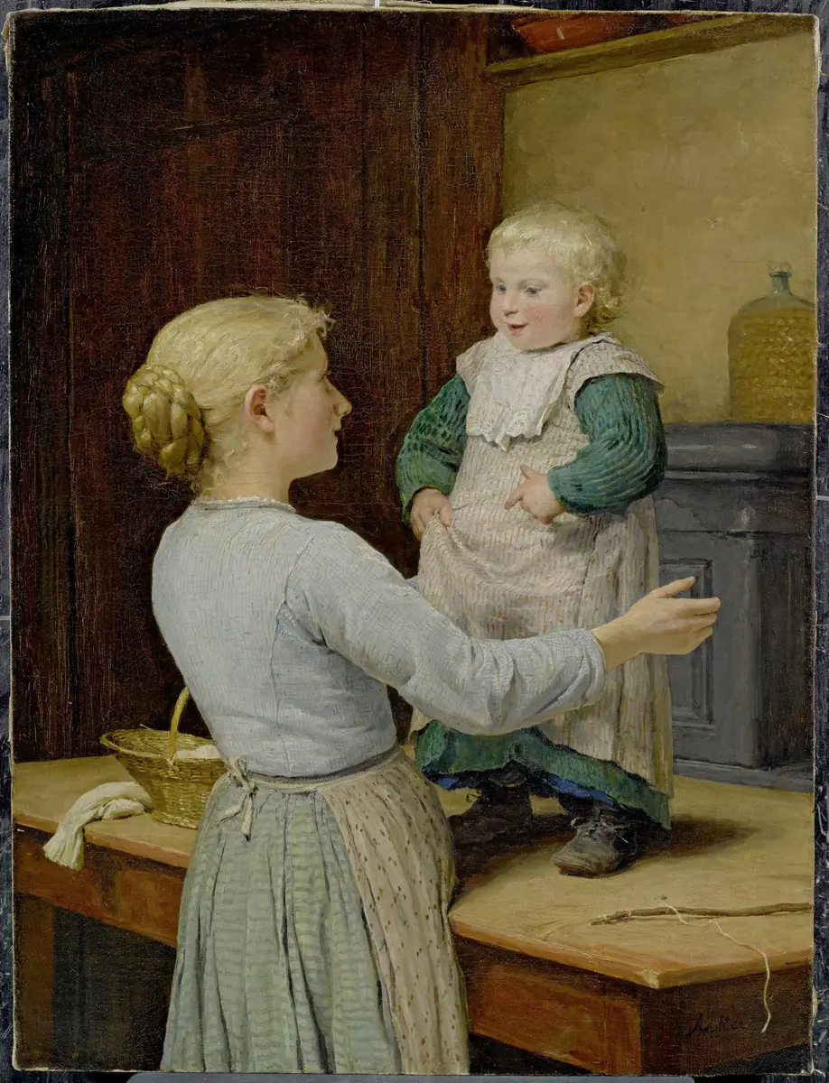 La sœur aînée - Albert Anker