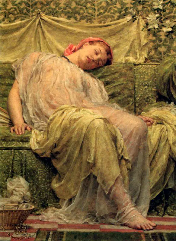 La Corbeille à ouvrage - Albert Joseph Moore