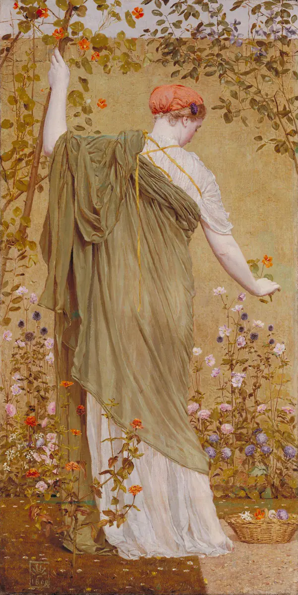 Un jardin - Albert Joseph Moore