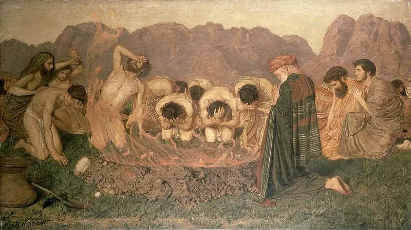 Le Sacrifice d’Élie - Albert Joseph Moore