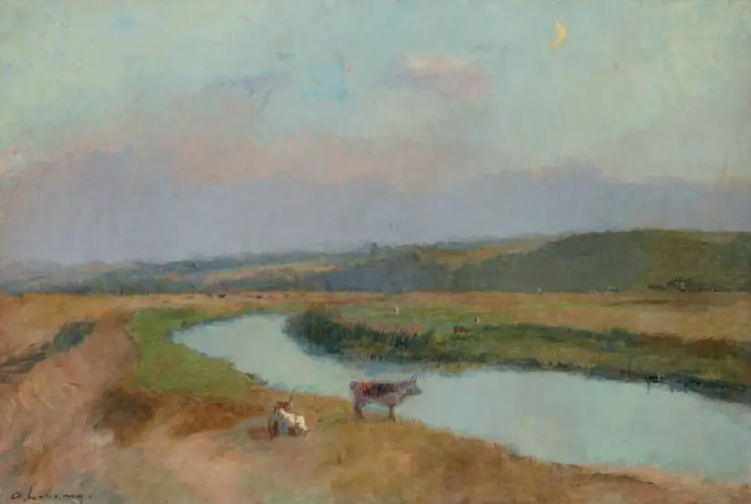 Les Bords de la Risle en Normandie - Albert Lebourg