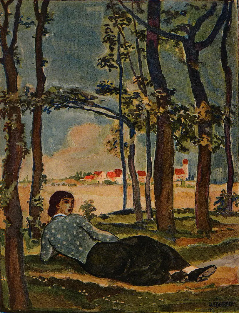 Dans le vert - Albert Weisgerber