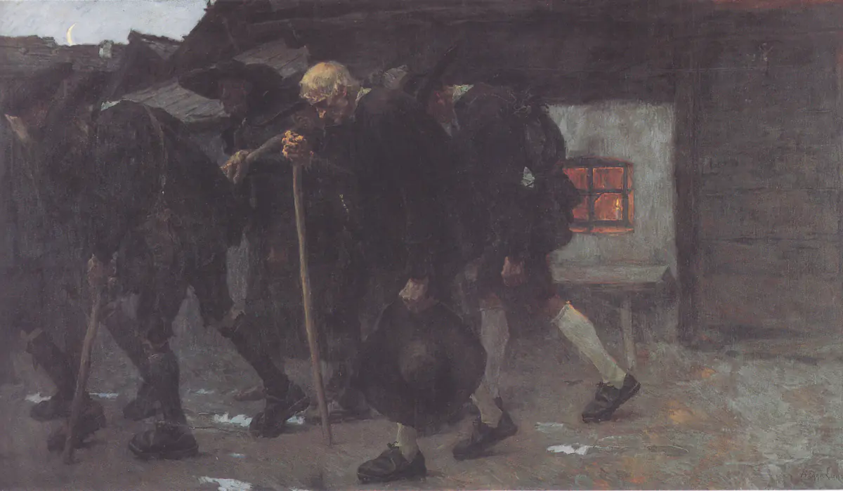 Après l'accord de paix de 1809 - Albin Egger-Lienz