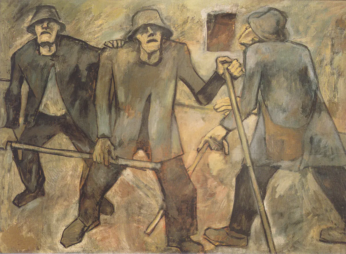 Les aveugles - Albin Egger-Lienz