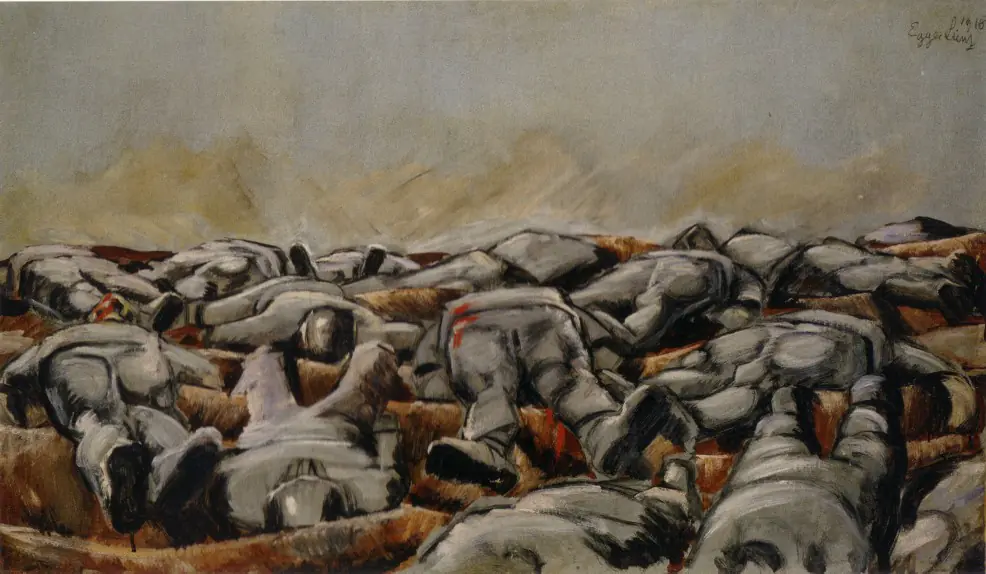 Champ mortuaire II. - Albin Egger-Lienz