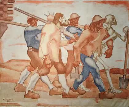 Danse macabre (4e version) - Albin Egger-Lienz