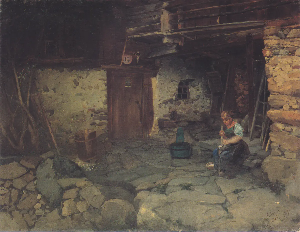 Ferme à Grafendorf - Albin Egger-Lienz