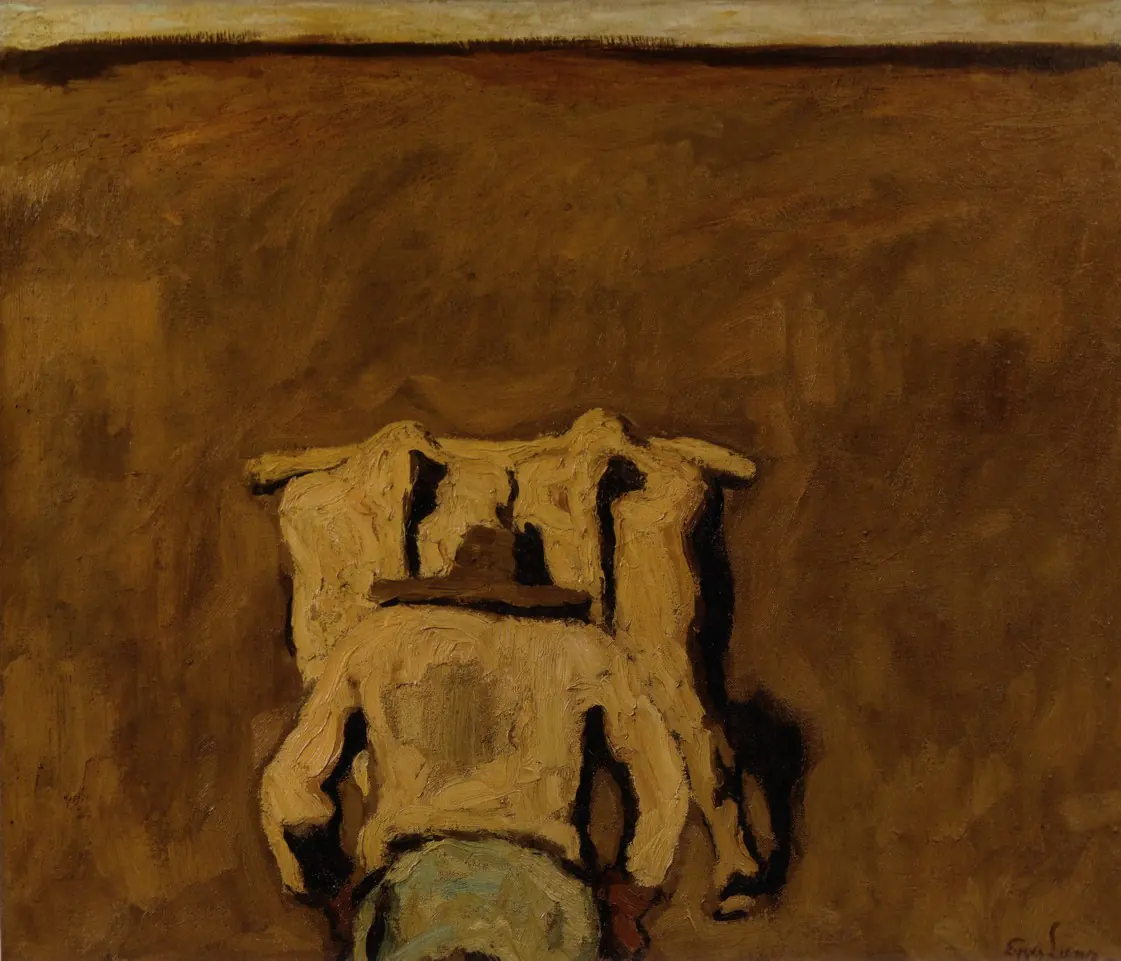L'homme à la charrue - Albin Egger-Lienz