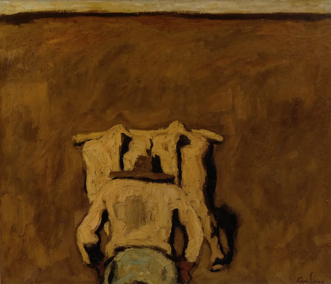 L'homme à la charrue - Albin Egger-Lienz
