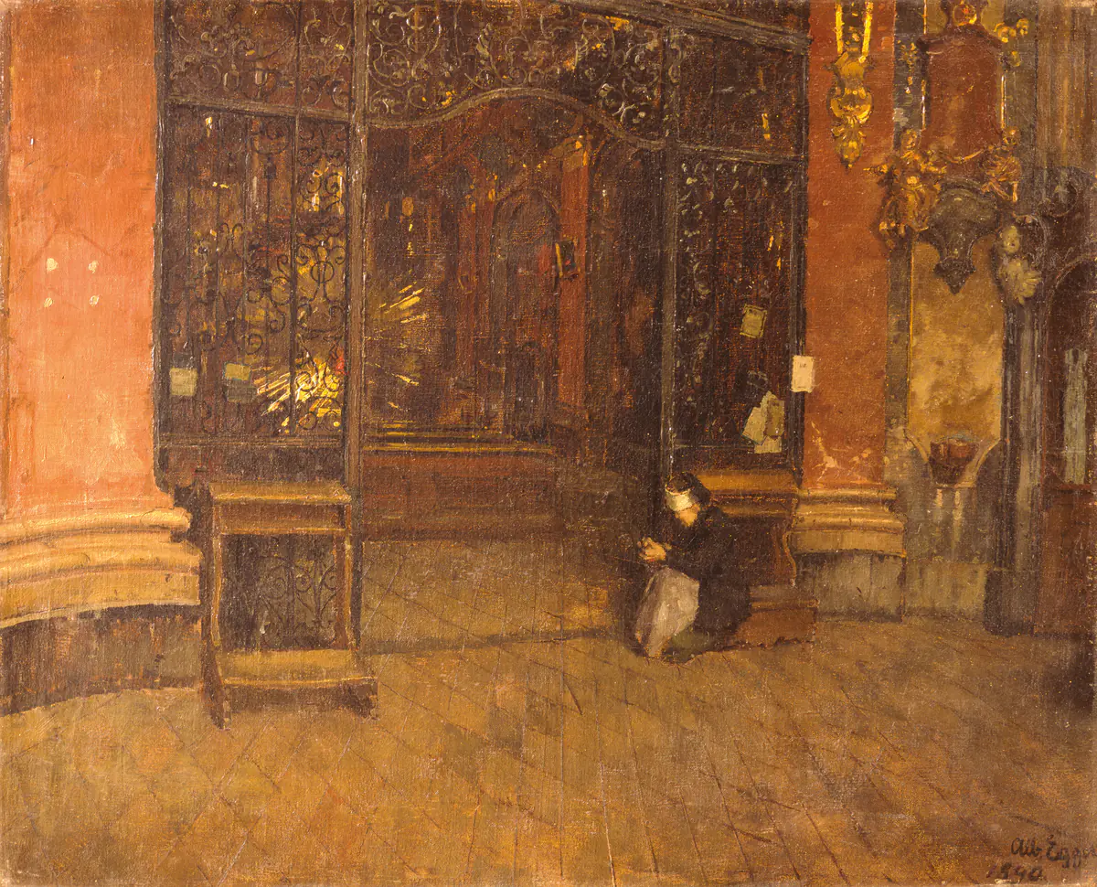 Intérieur de la Johanneskirche à Munich - Albin Egger-Lienz