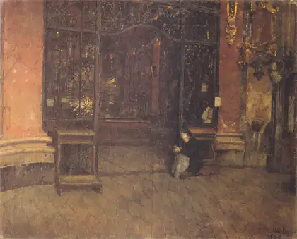 Intérieur de la Johanneskirche à Munich - Albin Egger-Lienz