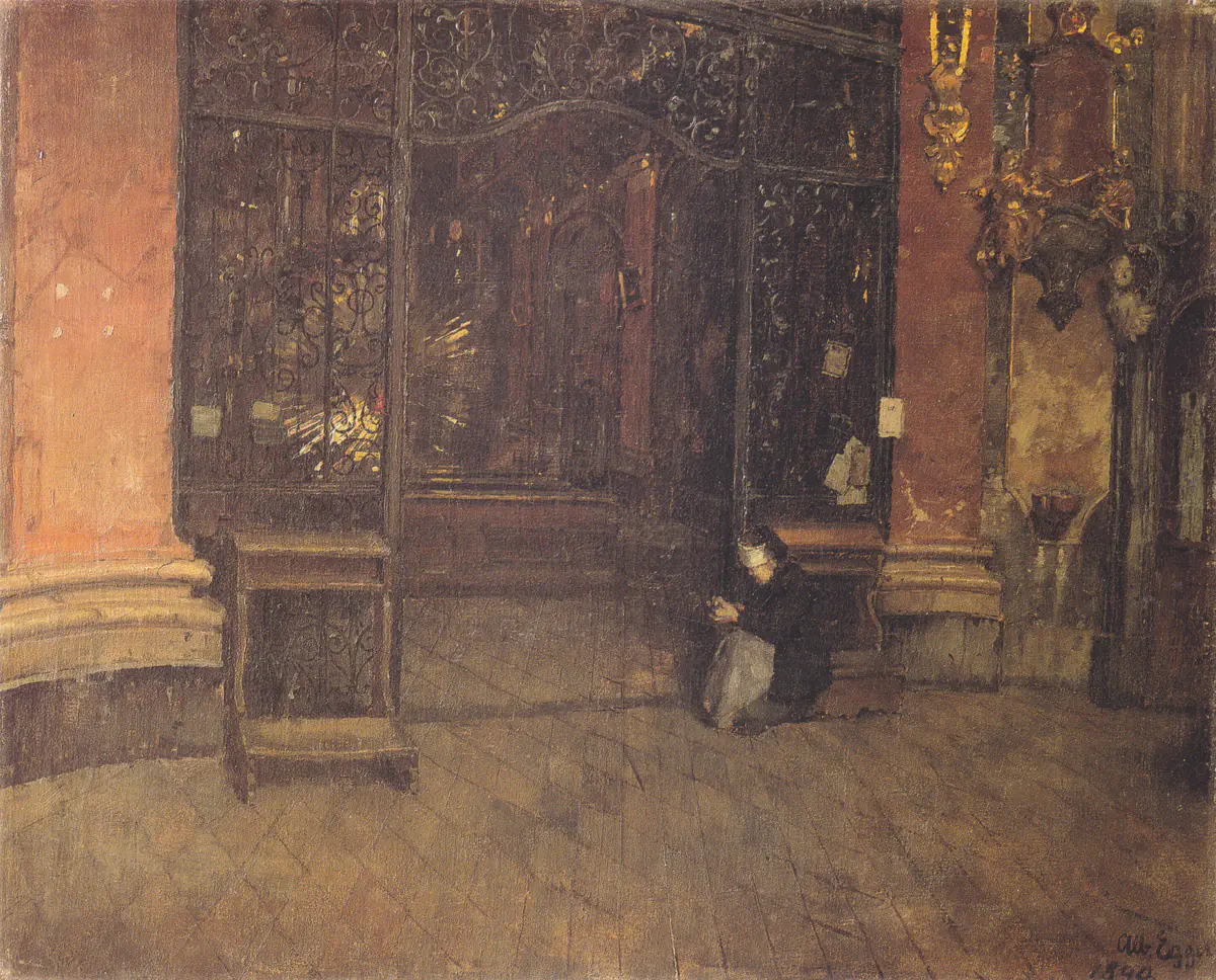 Intérieur de la Johanneskirche à Munich - Albin Egger-Lienz