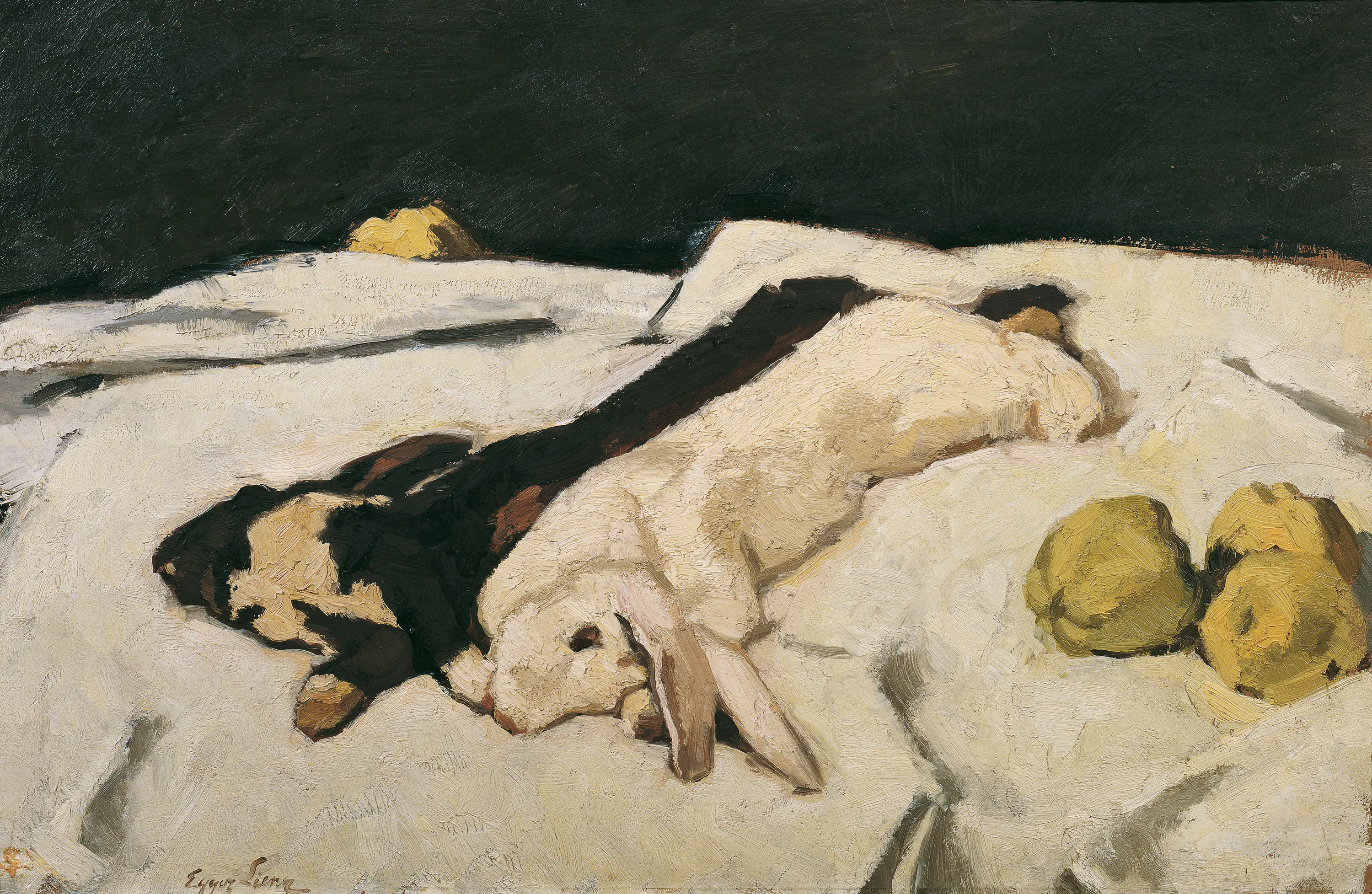 Tote Kaninchen - Albin Egger-Lienz