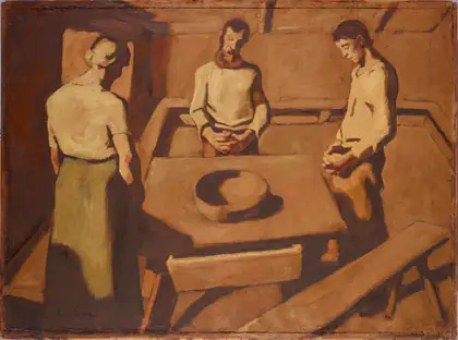 La prière à table - Albin Egger-Lienz