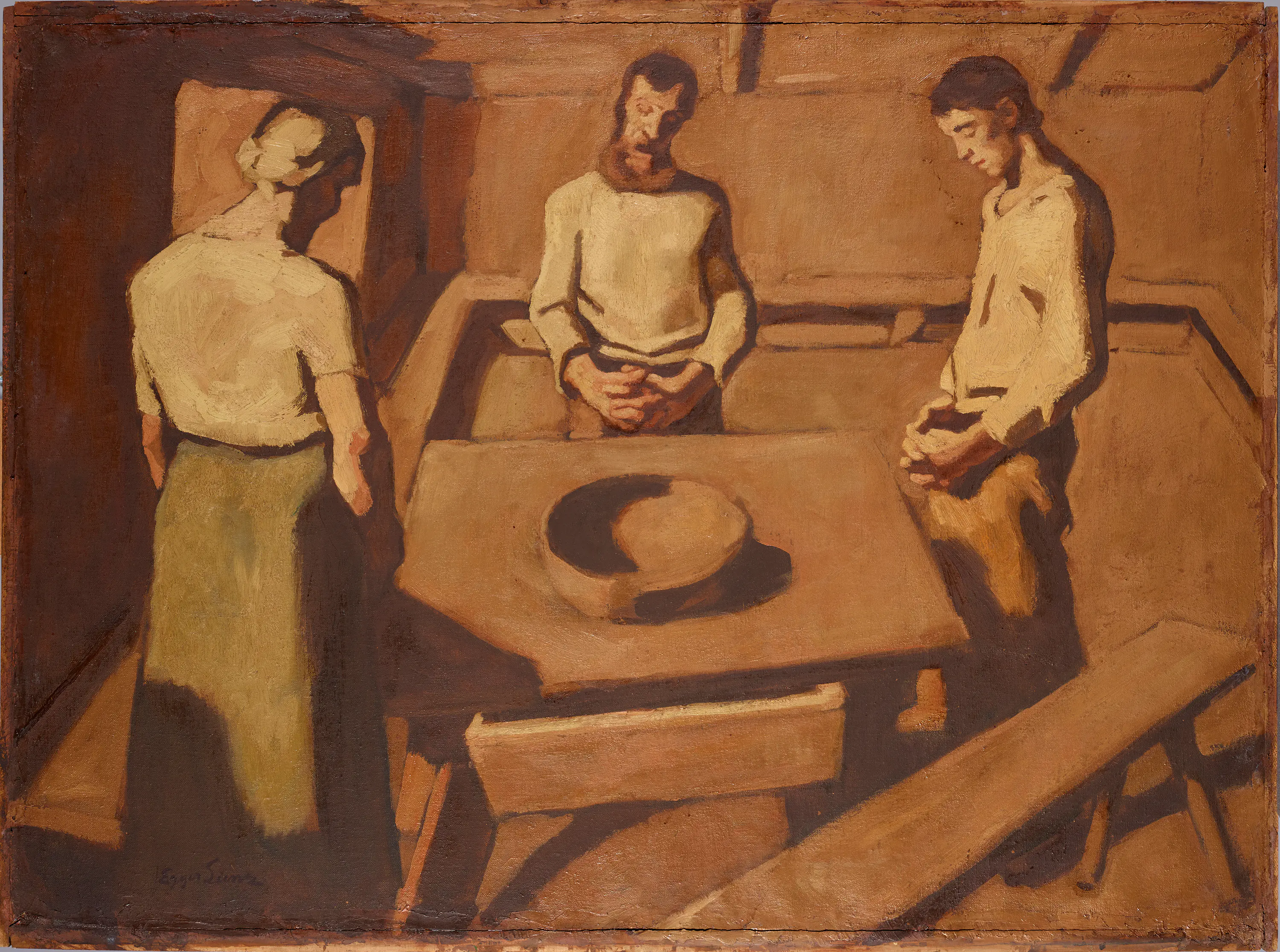 La prière à table - Albin Egger-Lienz