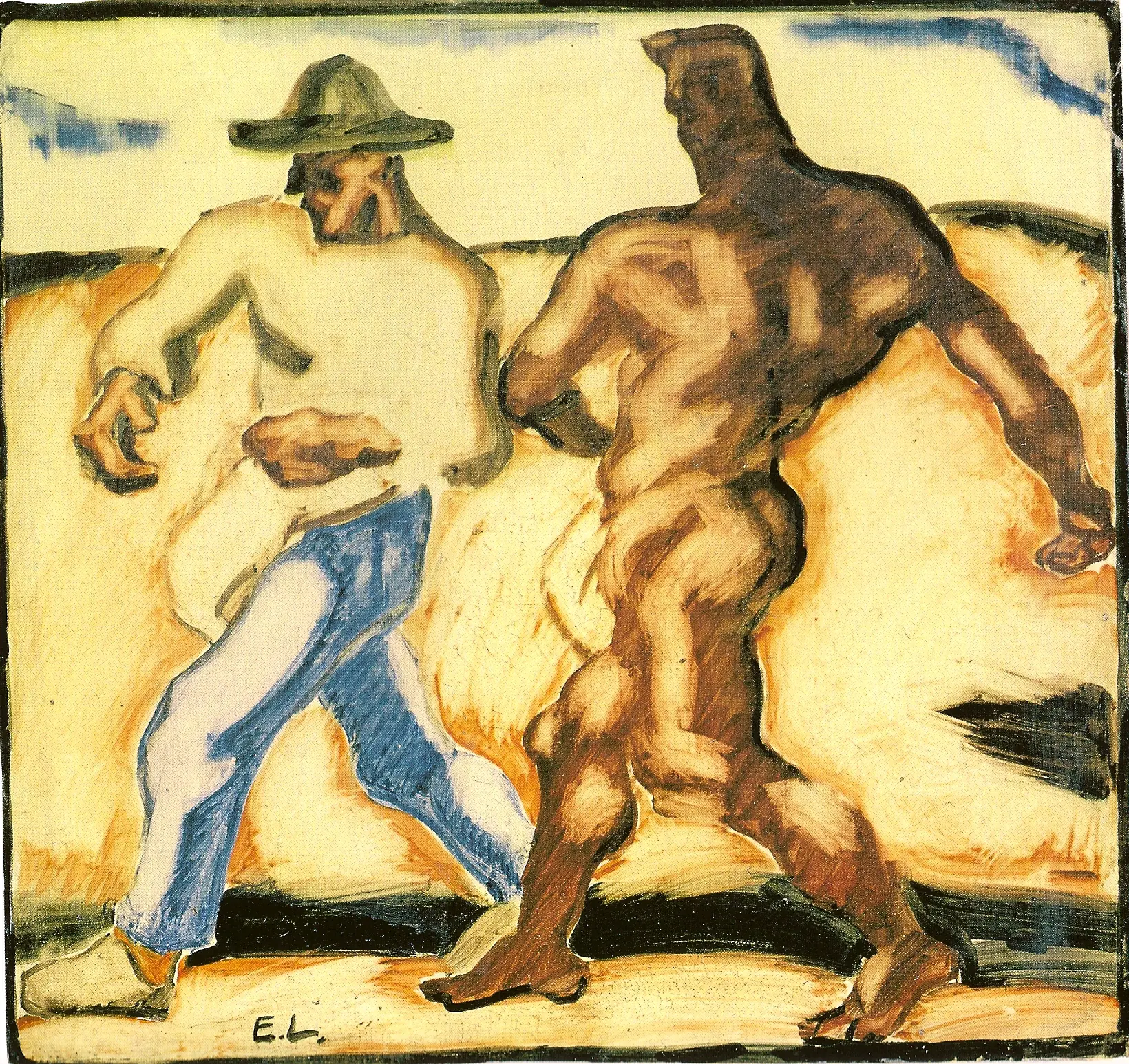 Le semeur et le diable - Albin Egger-Lienz