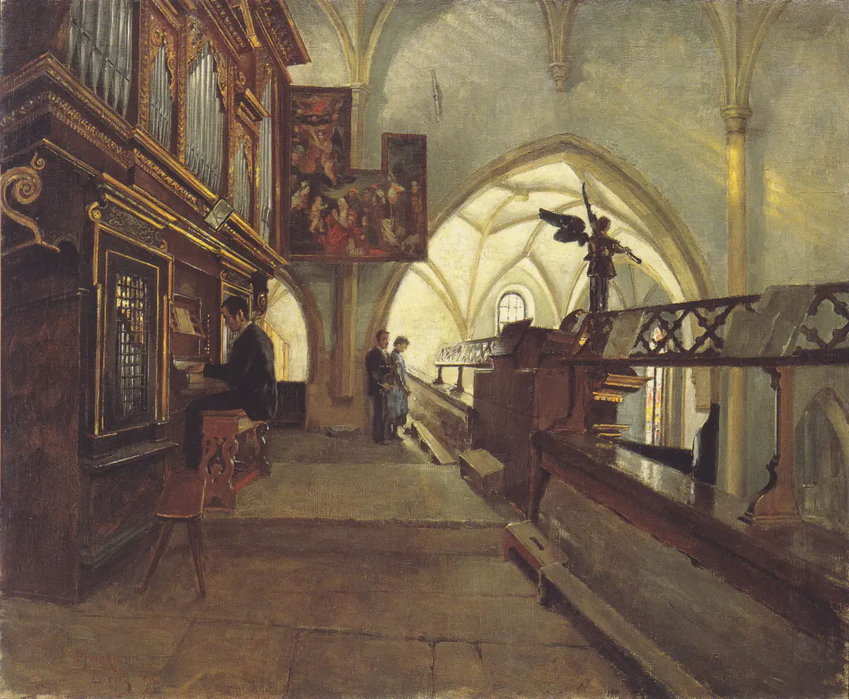 Sur le chœur de l'église paroissiale Saint-Andrä de Lienz - Albin Egger-Lienz