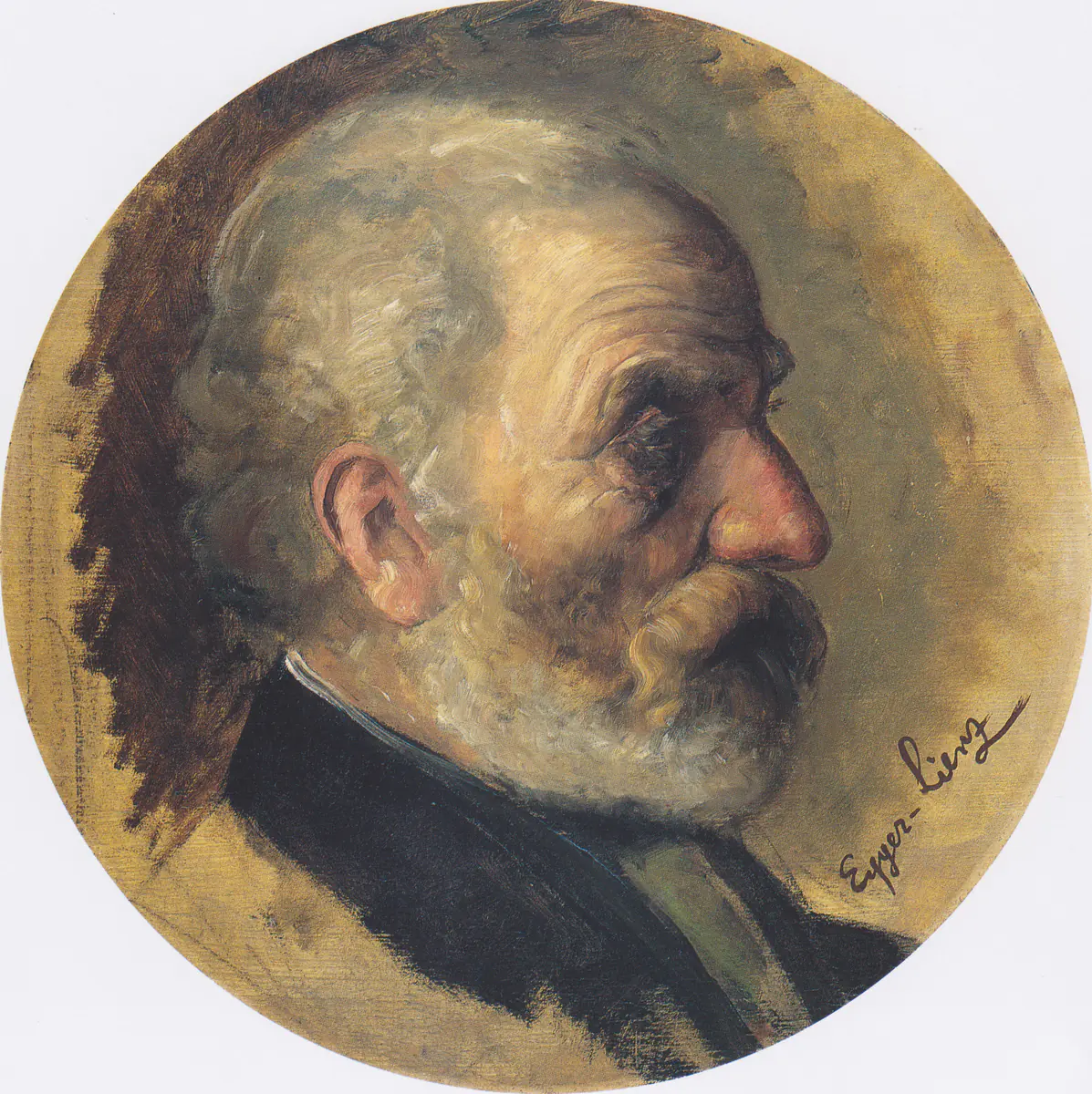 Tête masculine - Albin Egger-Lienz
