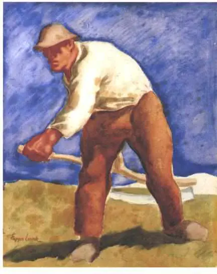 La tondeuse - Albin Egger-Lienz