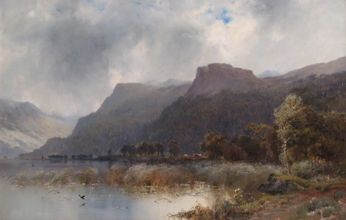 Collines et eau - Alfred de Bréanski