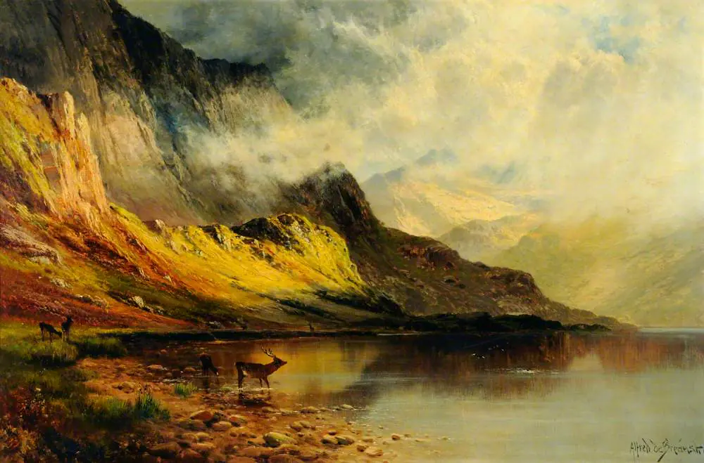 Une éclaircie à Glen Ogle - Alfred de Bréanski