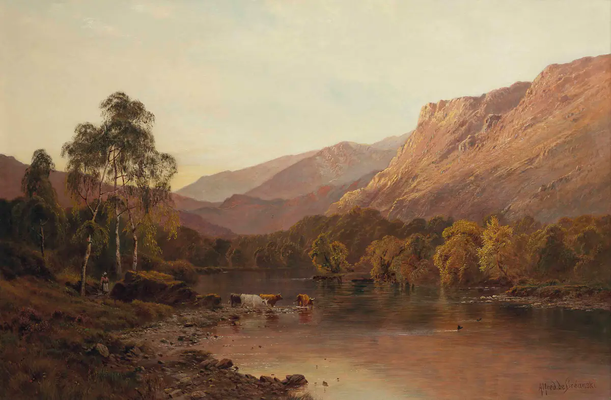 La vallée de Borrowdale - Alfred de Bréanski