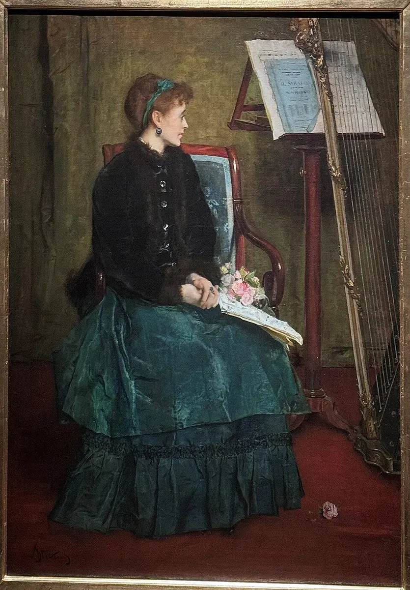 La Dame en vert - Alfred Stevens