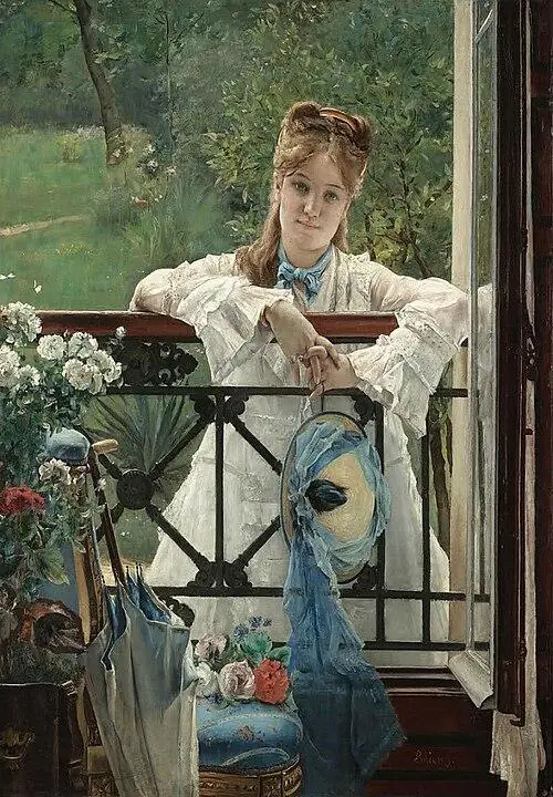 Le Ruban bleu - Alfred Stevens