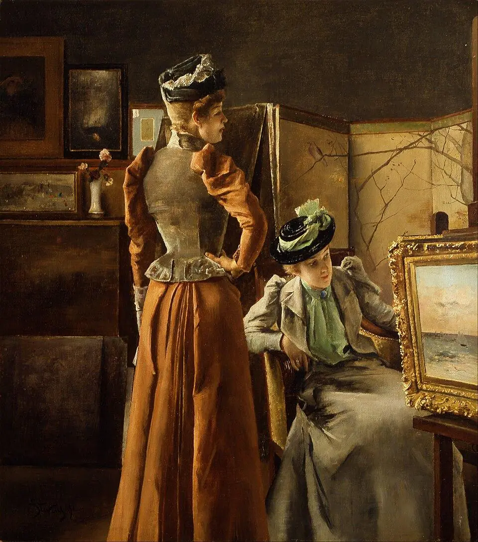Visite à l’atelier - Alfred Stevens