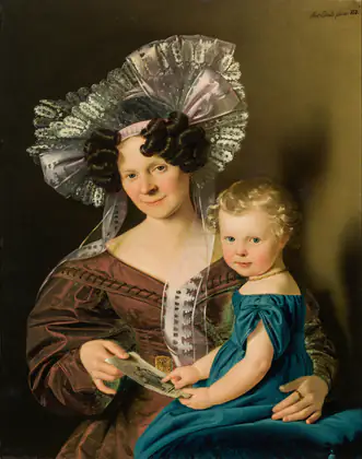 Mère et enfant - Anton Einsle