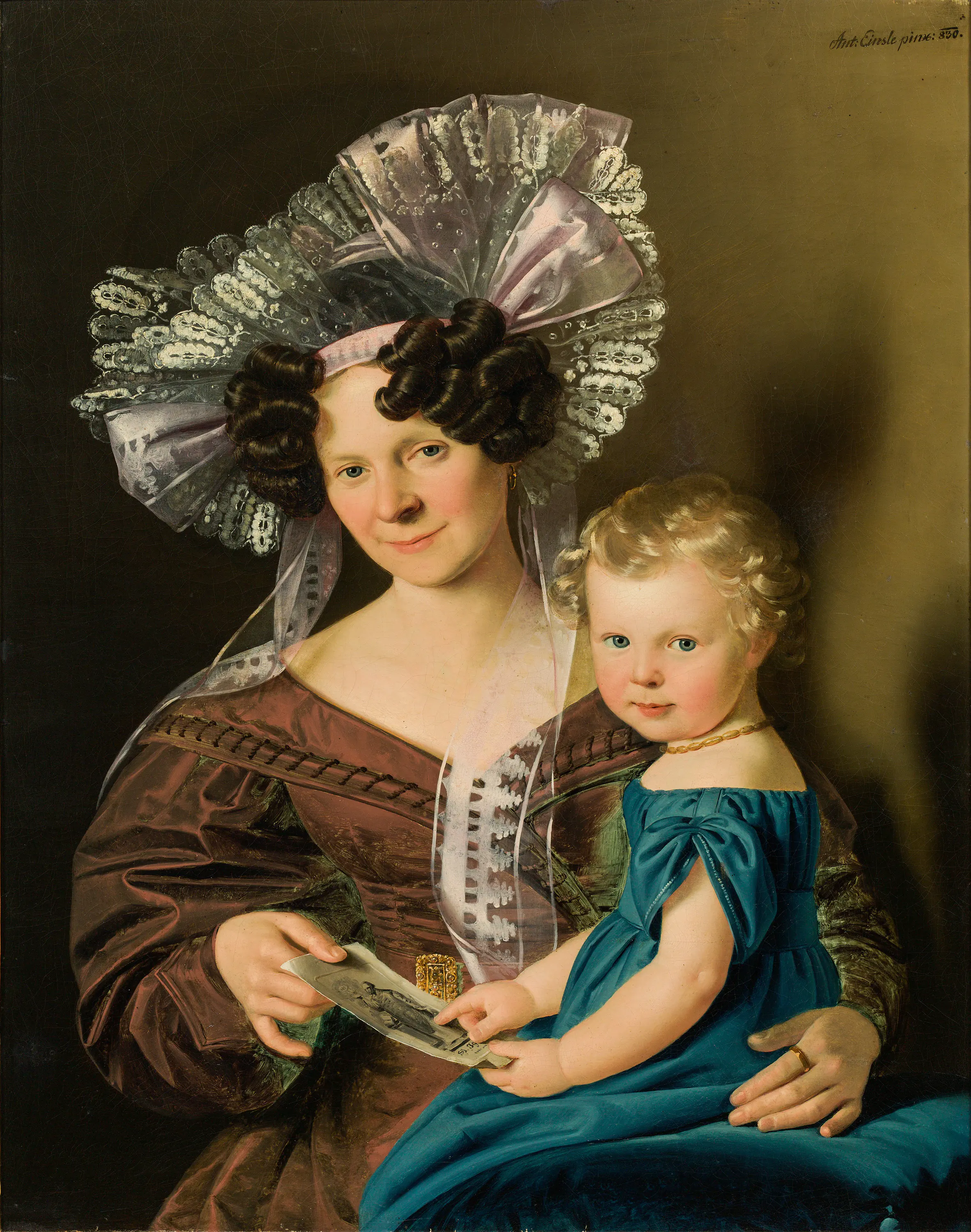 Mère et enfant - Anton Einsle