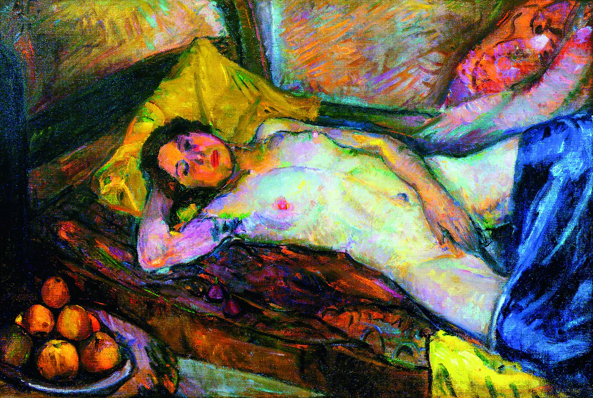 Nu féminin allongé - Anton Faistauer