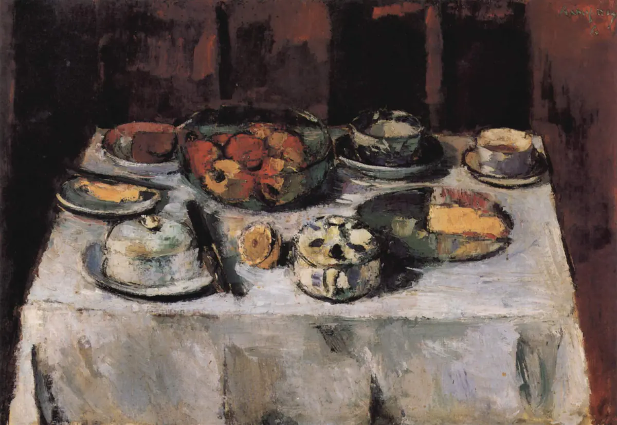 Table couverte - Anton Faistauer