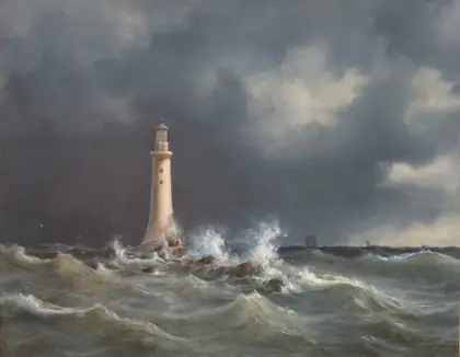 Phare d'Eddystone - Anton Melbye