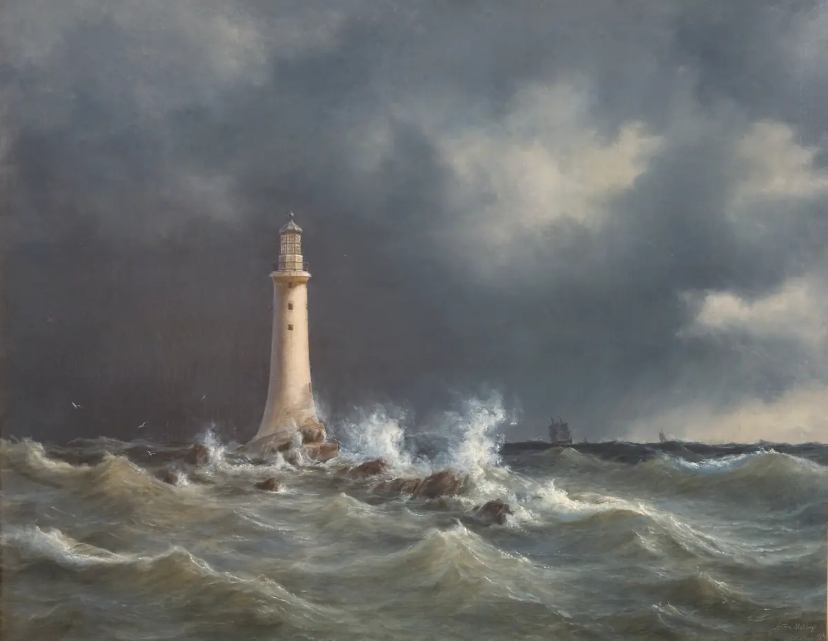 Phare d'Eddystone - Anton Melbye