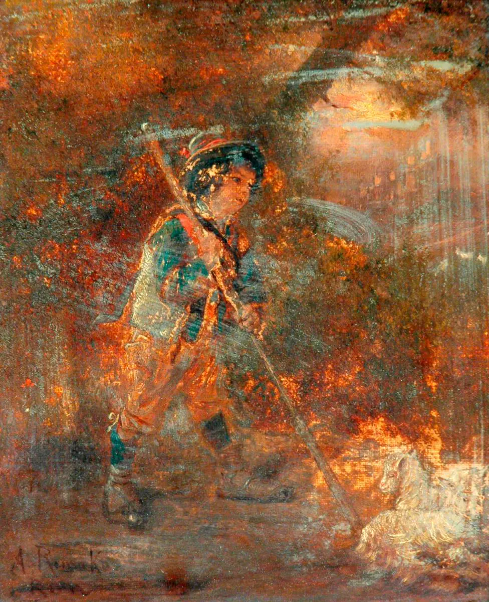 Un berger - Anton Romako