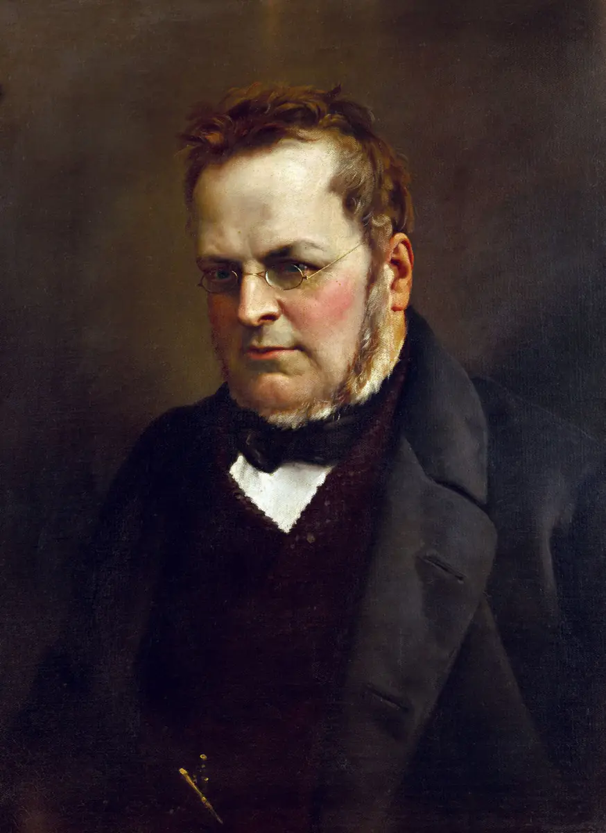 Portrait de Camillo Benso, comte de Cavour - Antonio Ciseri