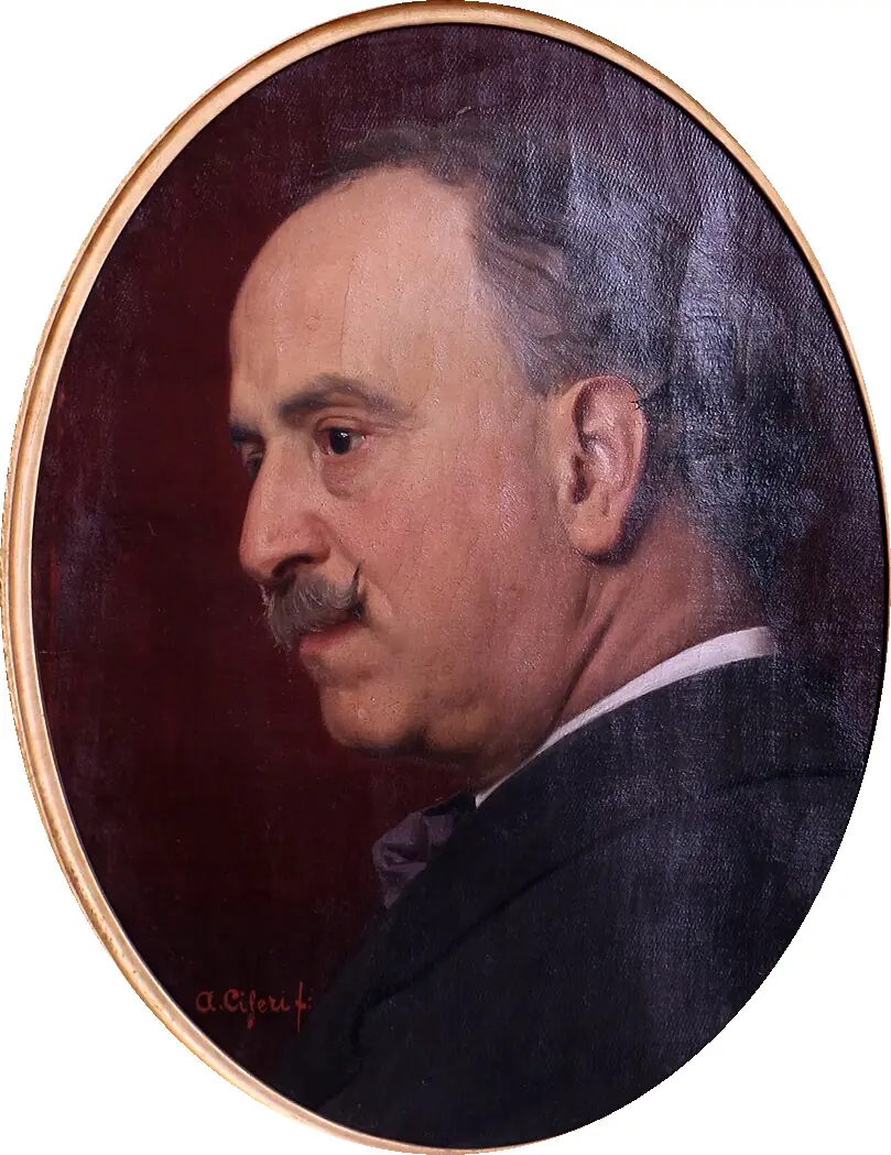 Portrait de Gaetano Bianchi, version de profil - Antonio Ciseri