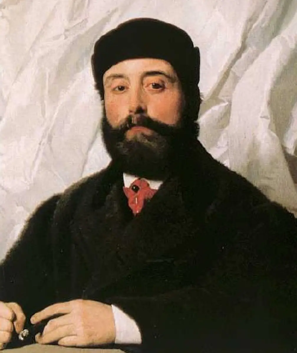 Portrait de Raffaello Foresi, assis - Antonio Ciseri