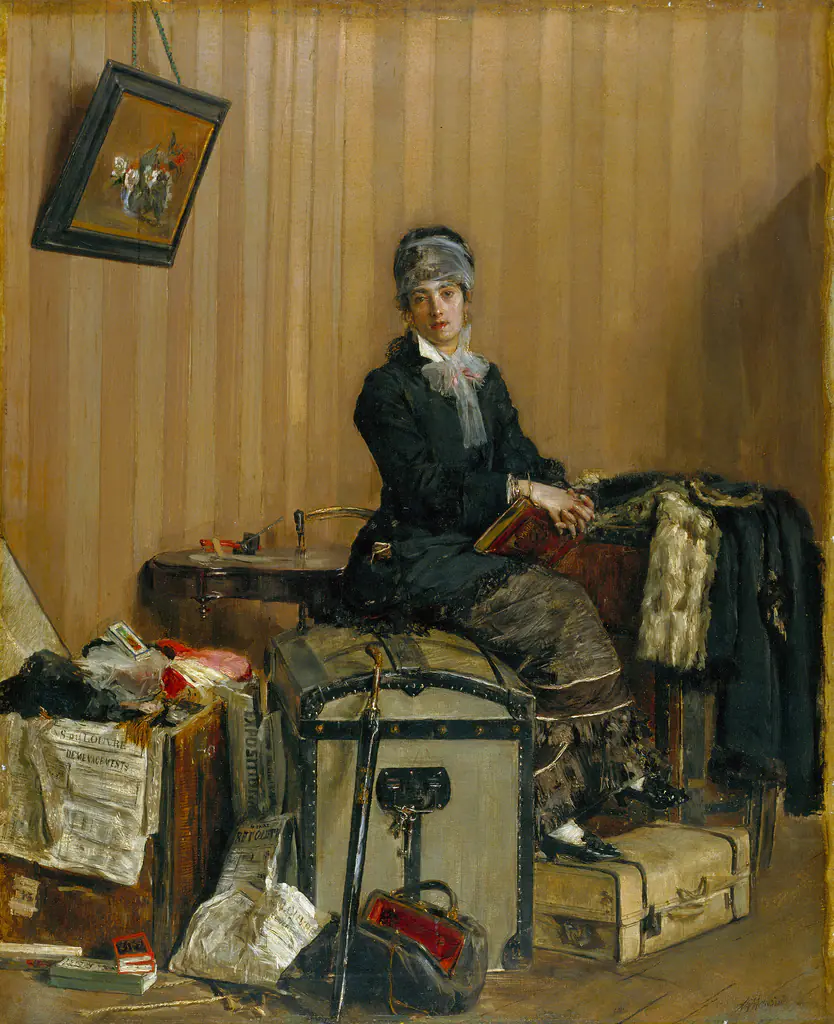Adieu Paris — La Douane - Antonio Mancini
