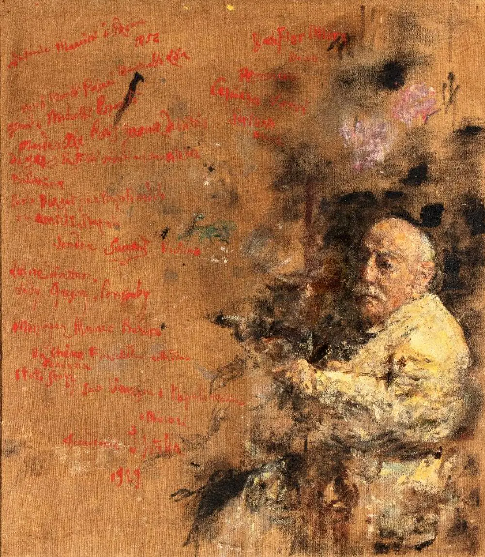Autoportrait autobiographique - Antonio Mancini